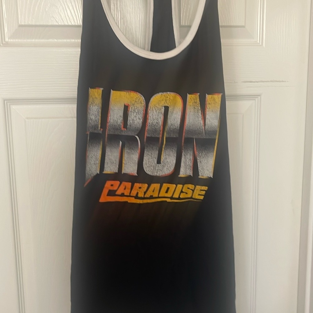 Under Armor Project Rock Iron Paradise Black Tank Top